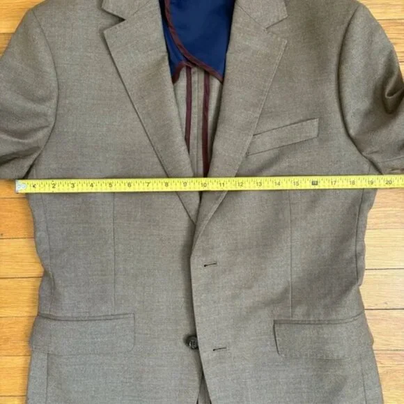 Bonobos Italian Stretch Wool Flannel Jacket Blazer - 38s Slim - NWOT - Picture 6 of 6